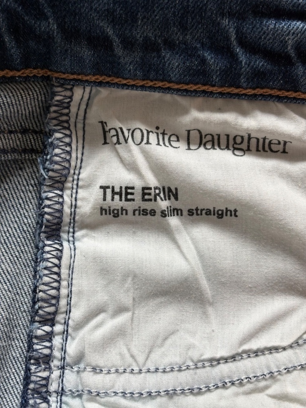 Favorite Daughter Women's Blue Straight Jeans - Erin - Picture 6 of 6
